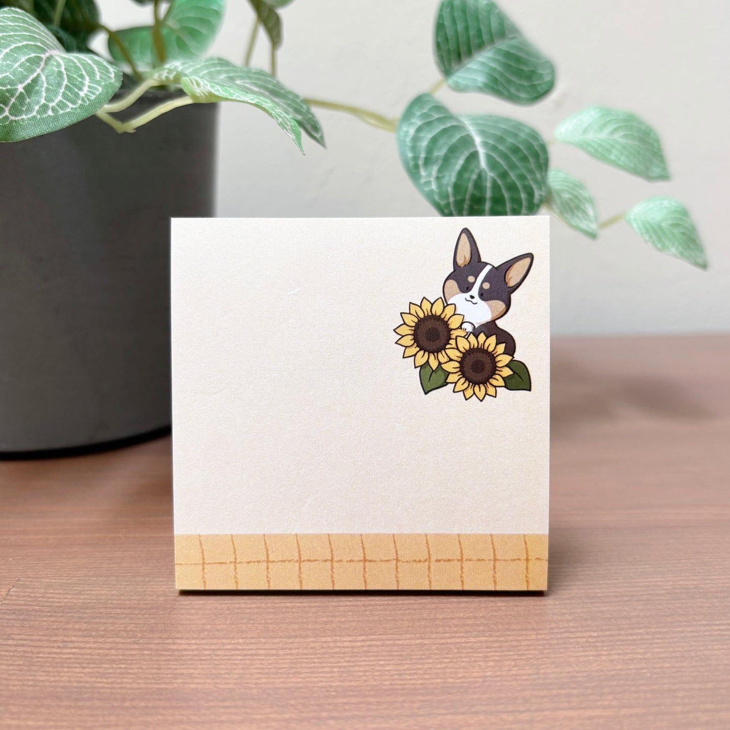 Flower Corgi and Shiba Dogs Memo Pads