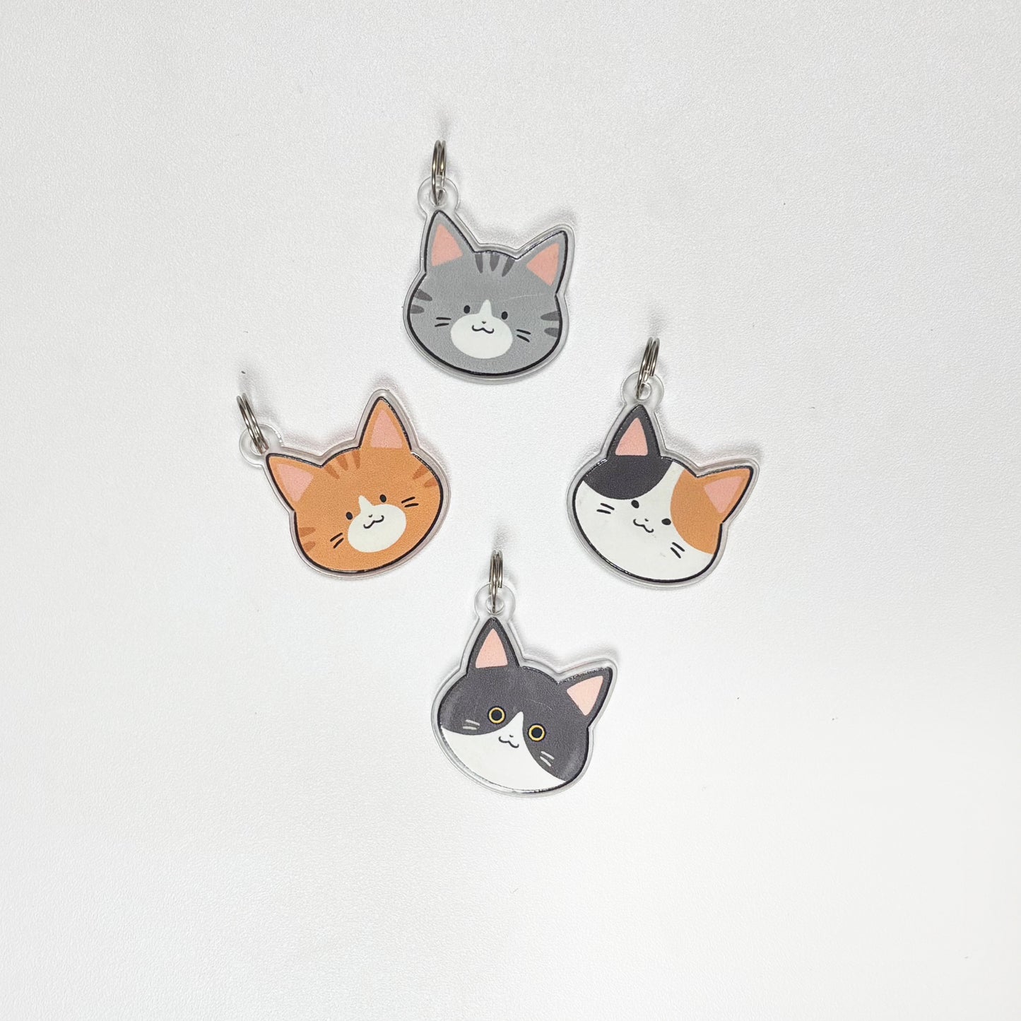 Cat Head Charm/Keyring/Cat Tags