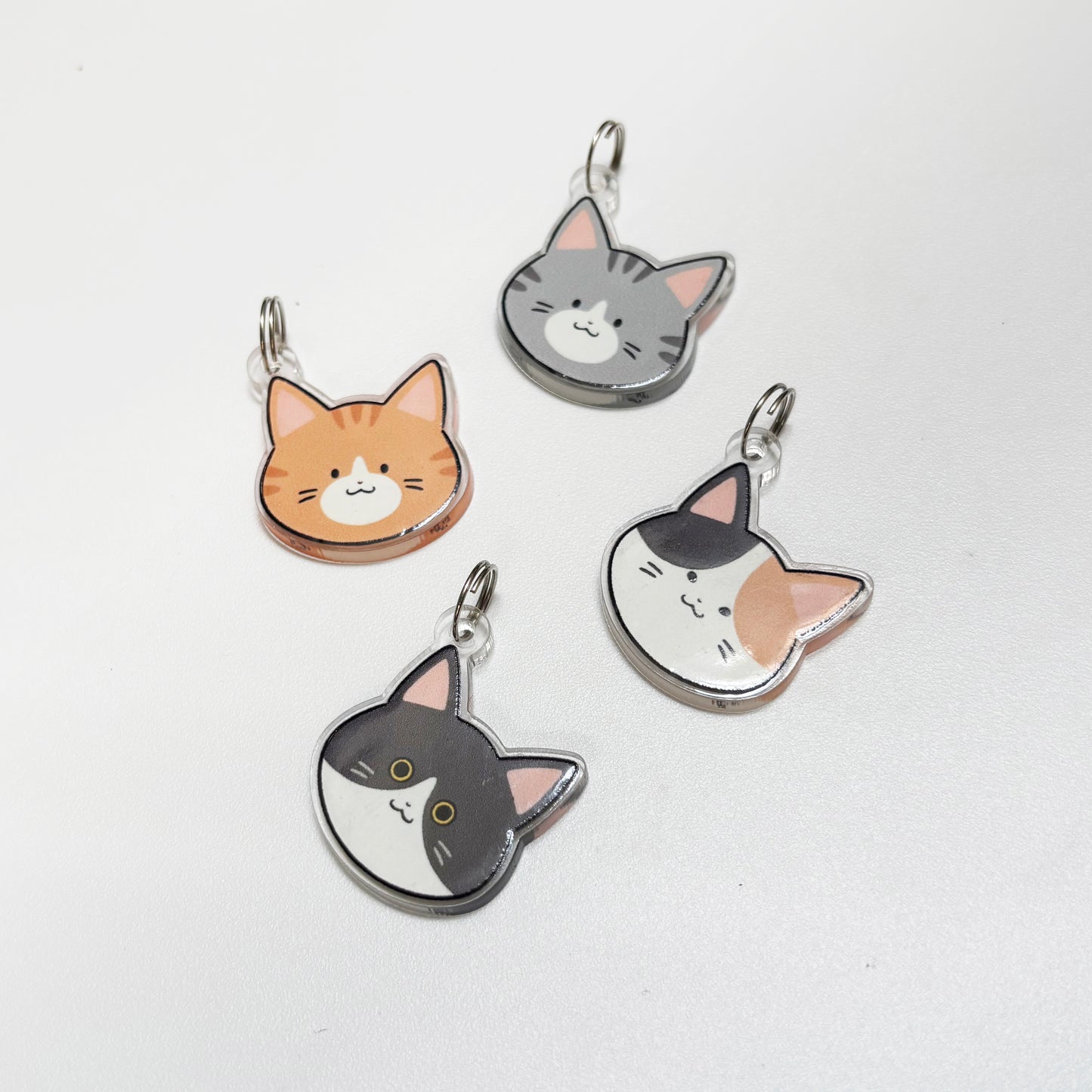 Cat Head Charm/Keyring/Cat Tags