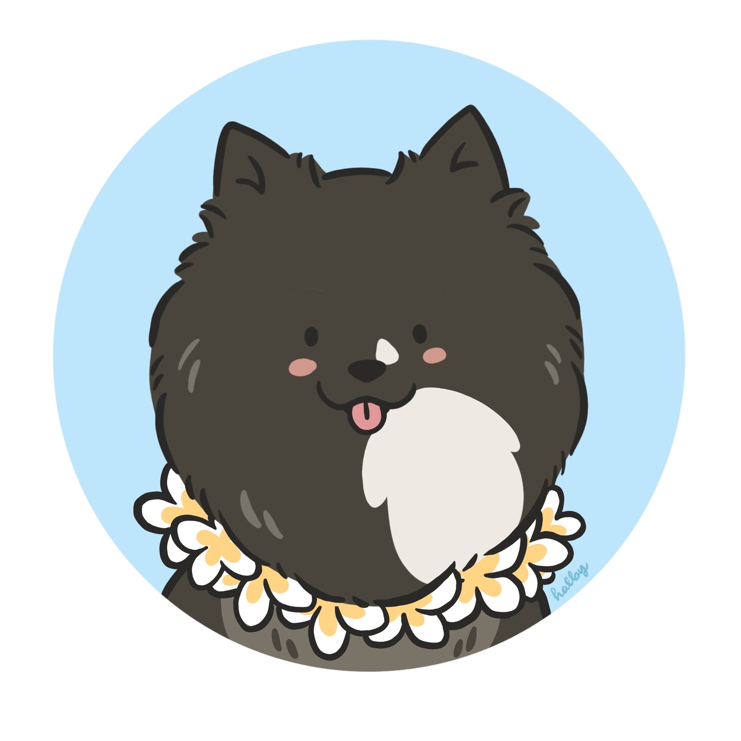 Custom Digital Chibi Pet Illustration