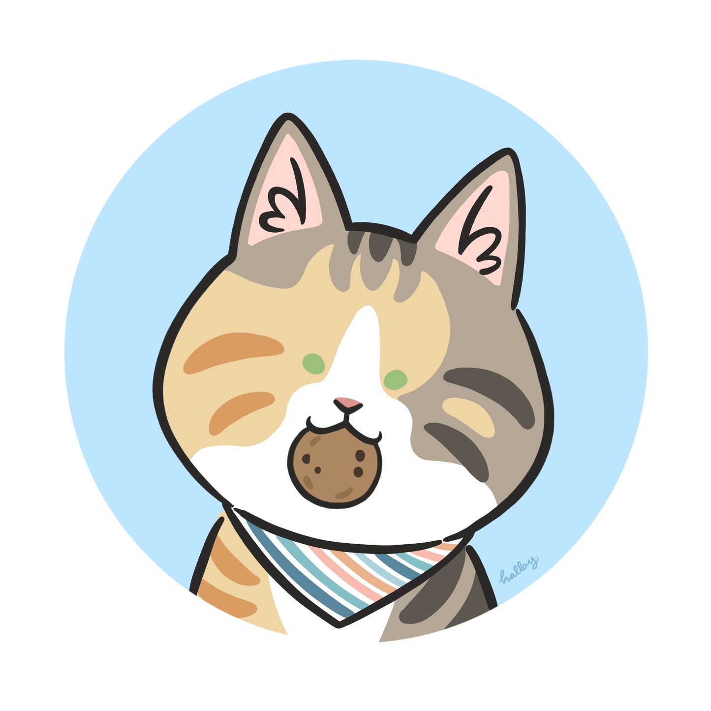 Custom Digital Chibi Pet Illustration