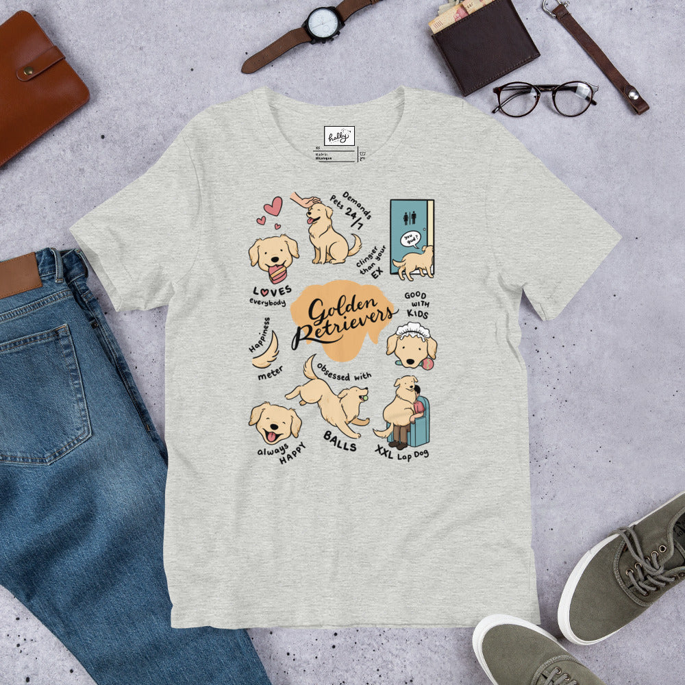 Golden Retriever Traits Unisex t-shirt